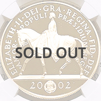 ゴールデンジュビリー 5ポンド金貨 2002年 NGC PF69UCAM