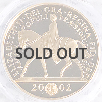 ゴールデンジュビリー 5ポンド金貨 2002年 PCGS PR70DCAM